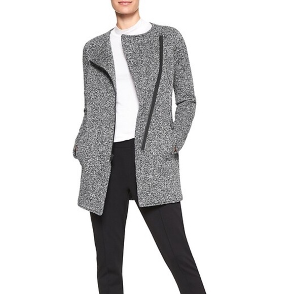 KNIT MOTO JACKET - Picture 1 of 2